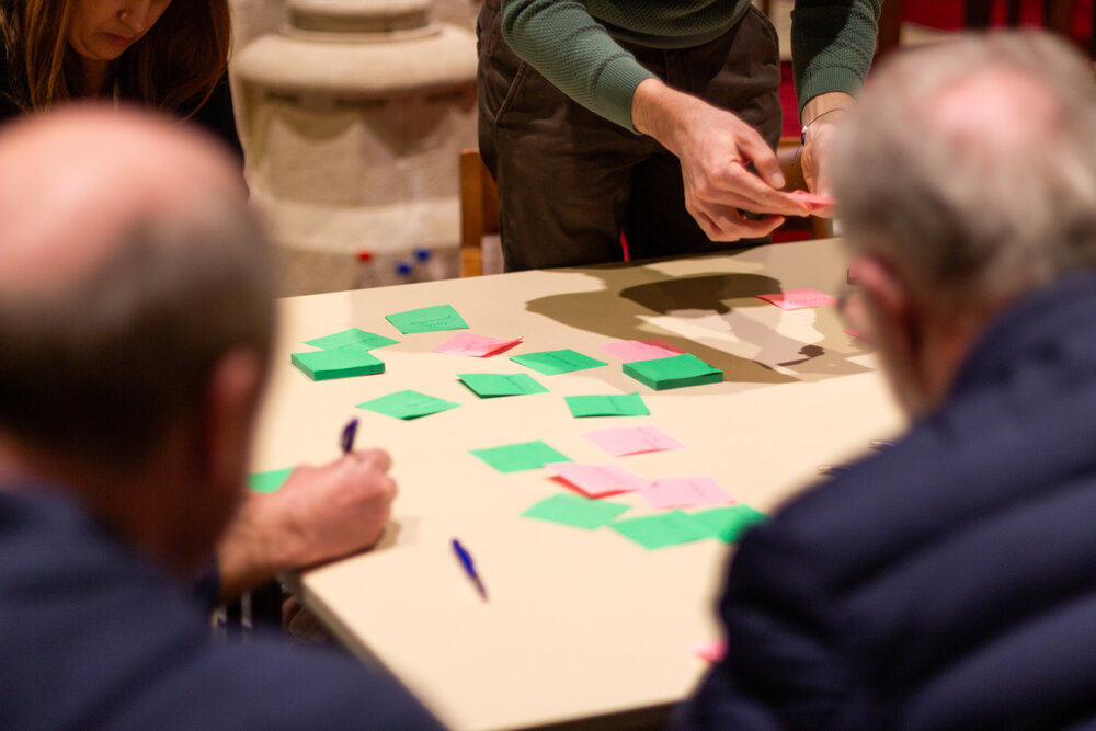 Participatiesessie post-its